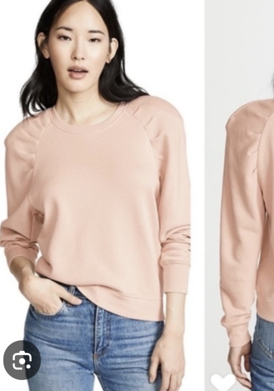 Joie Korbyn Sweatshirt XS Shoulder Pads Puffed Long Sleeves